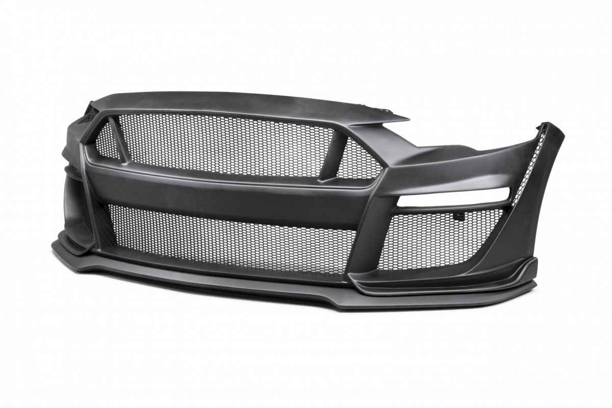 2018-2023 Ford Mustang Type-ST GT500 Style Fiberglass Front Bumper (Fiberglass Grille + Front Lip)