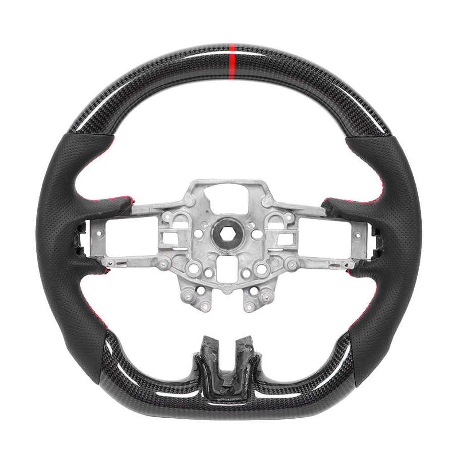 Mustang Black Carbon Steering Wheel Nappa